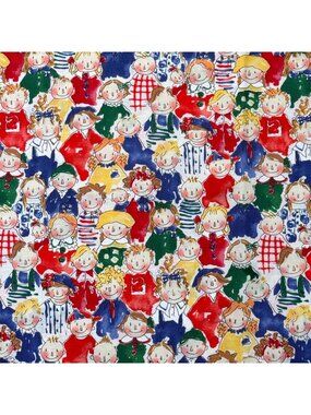 VTG‎ 1994 Alexander Henry JJs First Grade Class Fabric By Nicole de Leon 1.25 YD